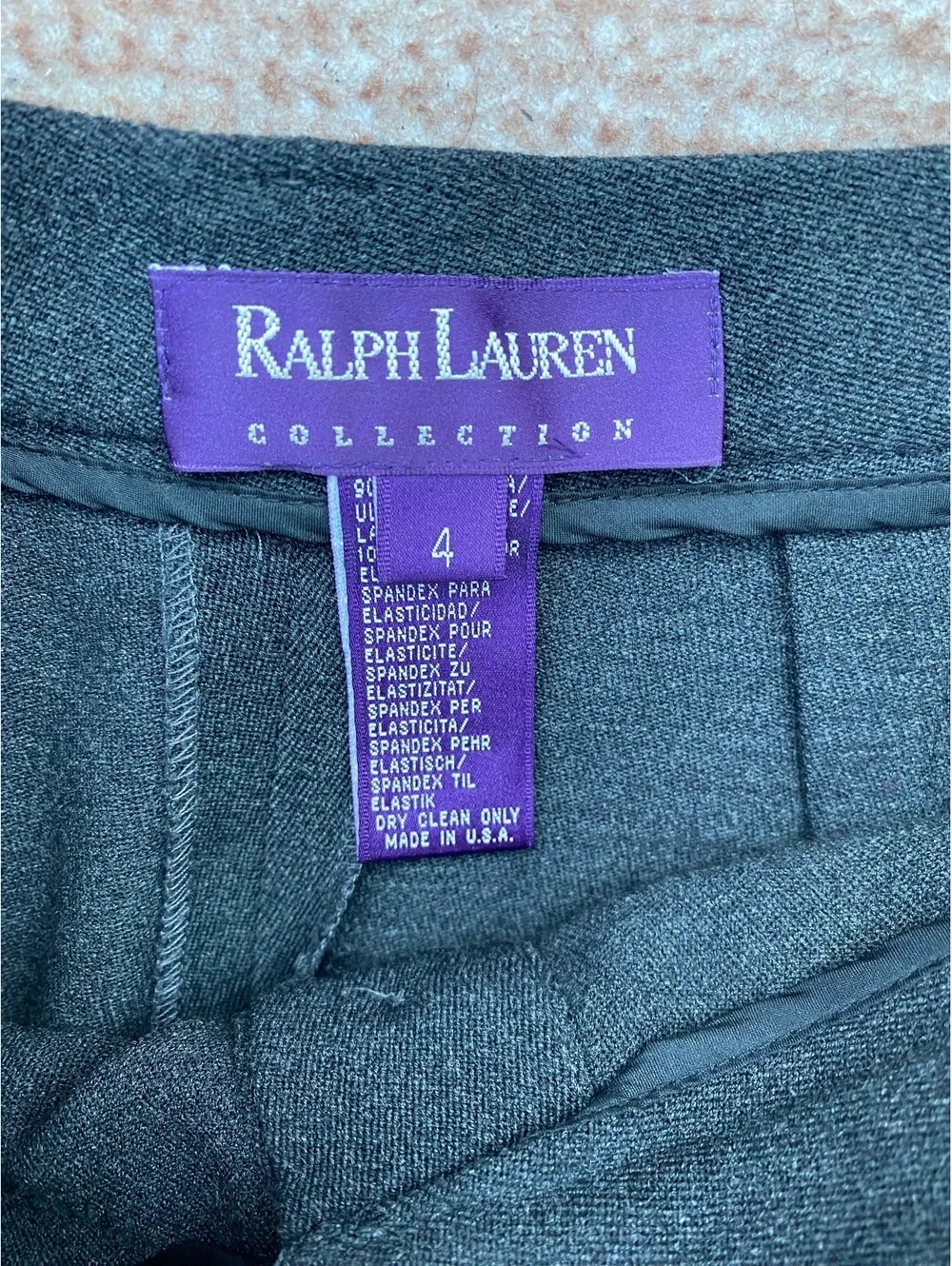 Ralph Lauren collection purple label vintage Americana wool blend button maxi 4